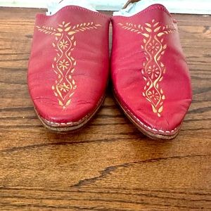 Leather handmade shoes from morocco